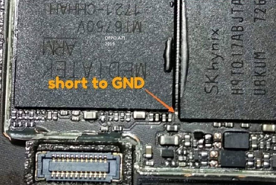 Oppo A71 Test Point / EDL Point